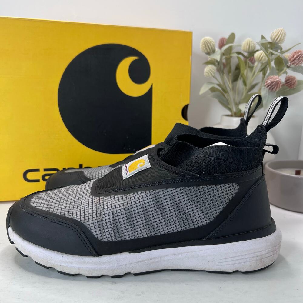 Carhartt Haslett FS2481-M Nano Toe Work Shoes Sneaker Black Gray Men's 8.5 Wide